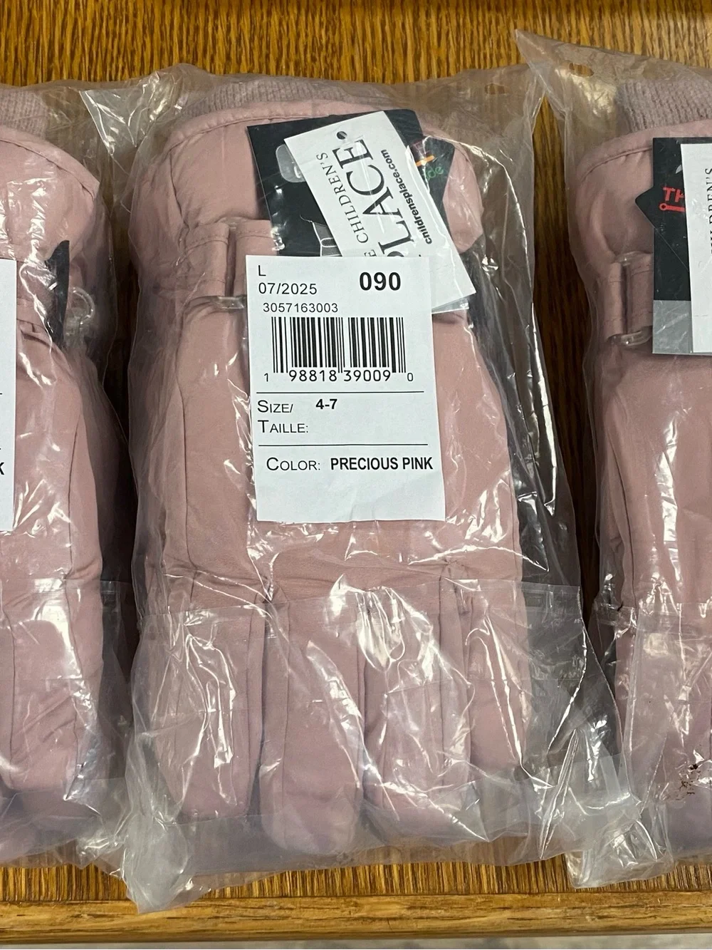 The Children's Place Pink Kids Winter Gloves
